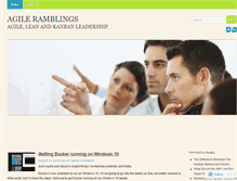 Tablet Screenshot of agileramblings.com